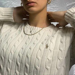 Ralph Lauren vintage cable knit sweater